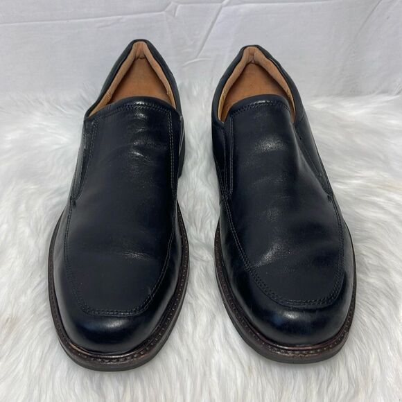 Ecco Smooth Black Leather City‎ Slip-On Loafers Sz 12 main image 5